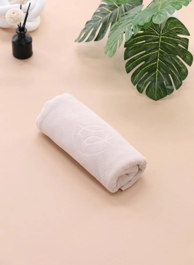 RJ Extra Large Bath Towel 180*90 cm RJ-Beige - Image 3