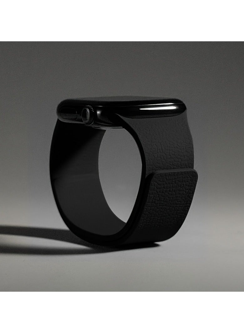 Magnetic Silicone Strap for Apple Watch 10/9/8/7/6/5/4/3 (42/44/45/46/49mm) - Breathable Unisex Sports Band for Spring/Summer | Couple Matching Design  - Image 1