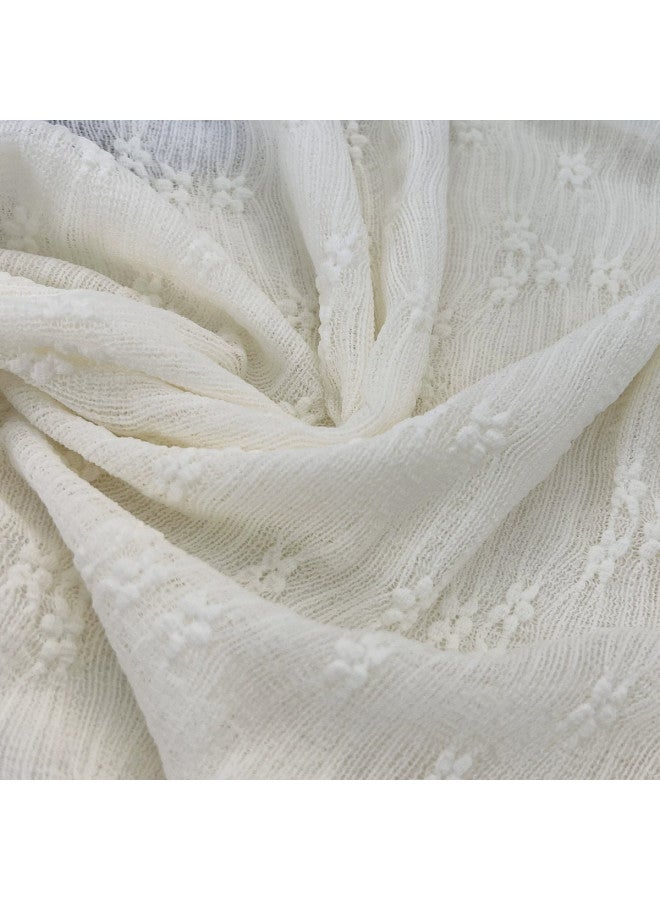 PLANDOO Gentle Off-White Lace-Trimmed Semi-High Collar Mesh Lace Base Shirt For Women, Solid Color Thin Layered Sweater Inner Wear Gauze Top - Image 5