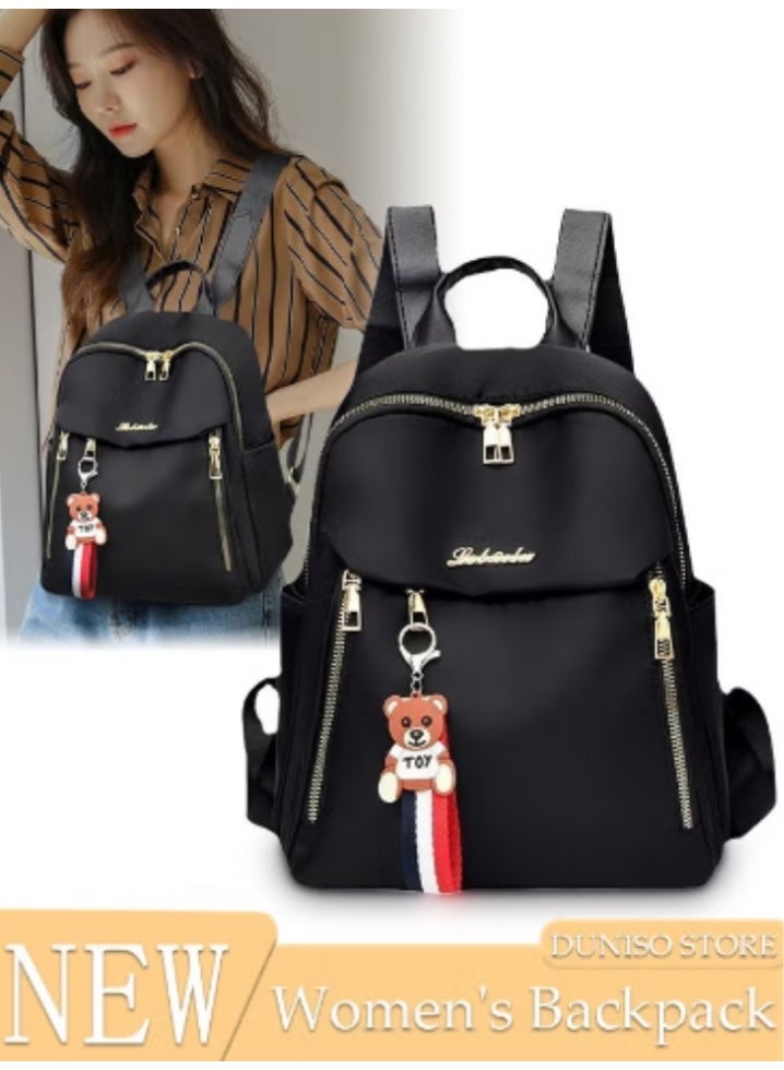 DUNISO New Women’s Mini Backpack | Bear Charm, Cute and Stylish - Image 1