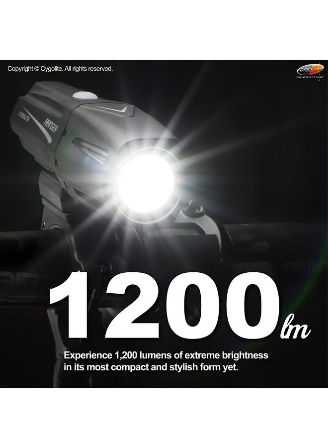Cygolite Ranger 1,200 Lumen Bike Light 5 Night & 3 Daytime Modes Compact & Durable Ip67 Waterproof Secured Hard Mount Usb Rechargeable Headlight For Road, Mountain, Commuter Bicycles - Image 3