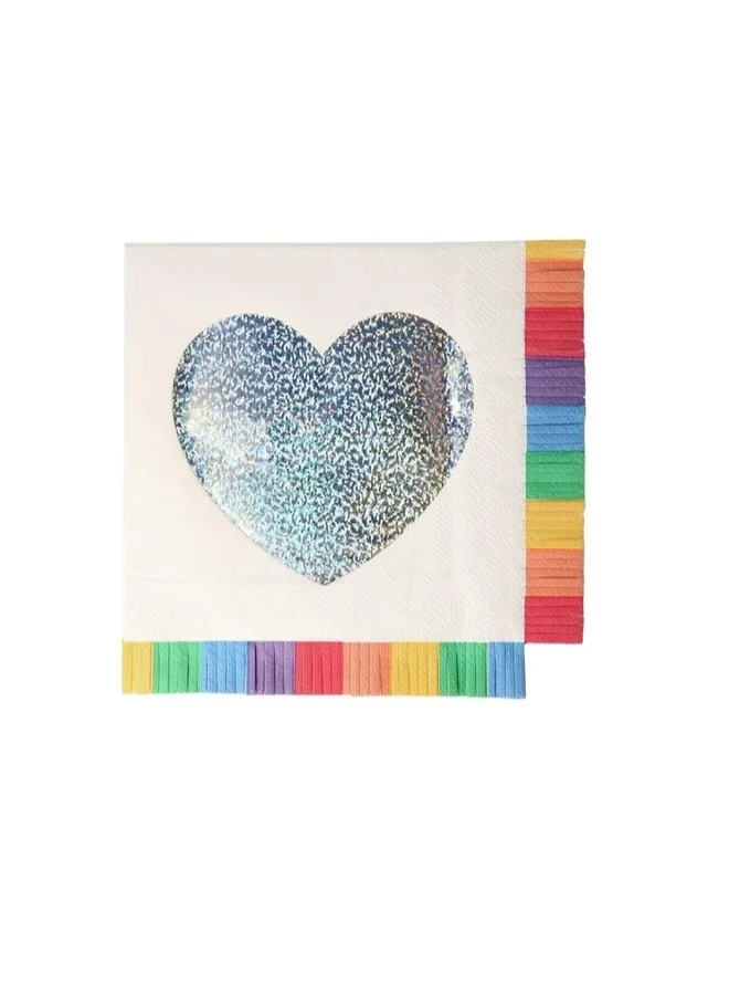 Meri Meri Rainbow Fringe Large Napkins