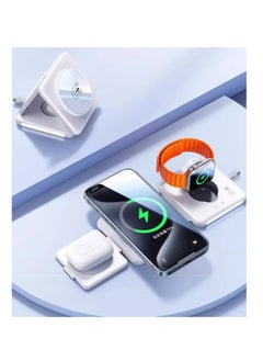 REMAX Remax RP-W87 4-in-1 Holder/ Magnetic Wireless Charger/Night Lamp White  - Image 2