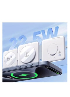 REMAX Remax RP-W87 4-in-1 Holder/ Magnetic Wireless Charger/Night Lamp White  - Image 3
