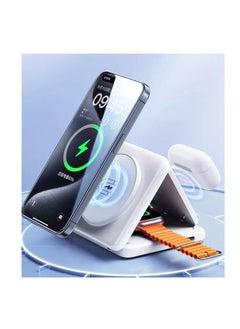 REMAX Remax RP-W87 4-in-1 Holder/ Magnetic Wireless Charger/Night Lamp White  - Image 4
