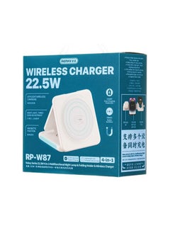 REMAX Remax RP-W87 4-in-1 Holder/ Magnetic Wireless Charger/Night Lamp White  - Image 5