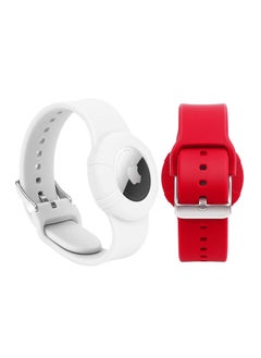 2 Pcs Airtag Wristbands for Kids Soft Silicone Bracelet Lightweight Waterproof Band Compatible with Apple Watch Children and Toddler
