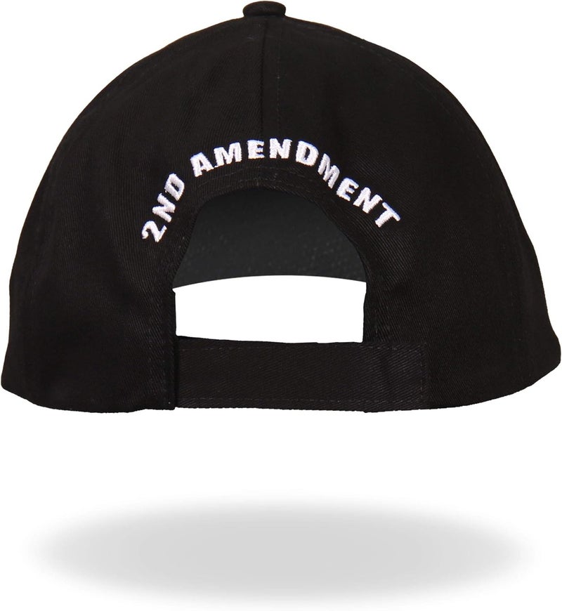 Hot Leathers 2nd Amendment Ball Cap - Black - Image 4
