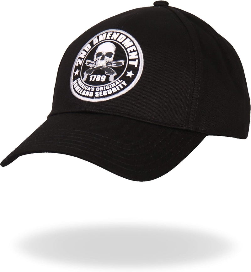 Hot Leathers 2nd Amendment Ball Cap - Black - Image 2