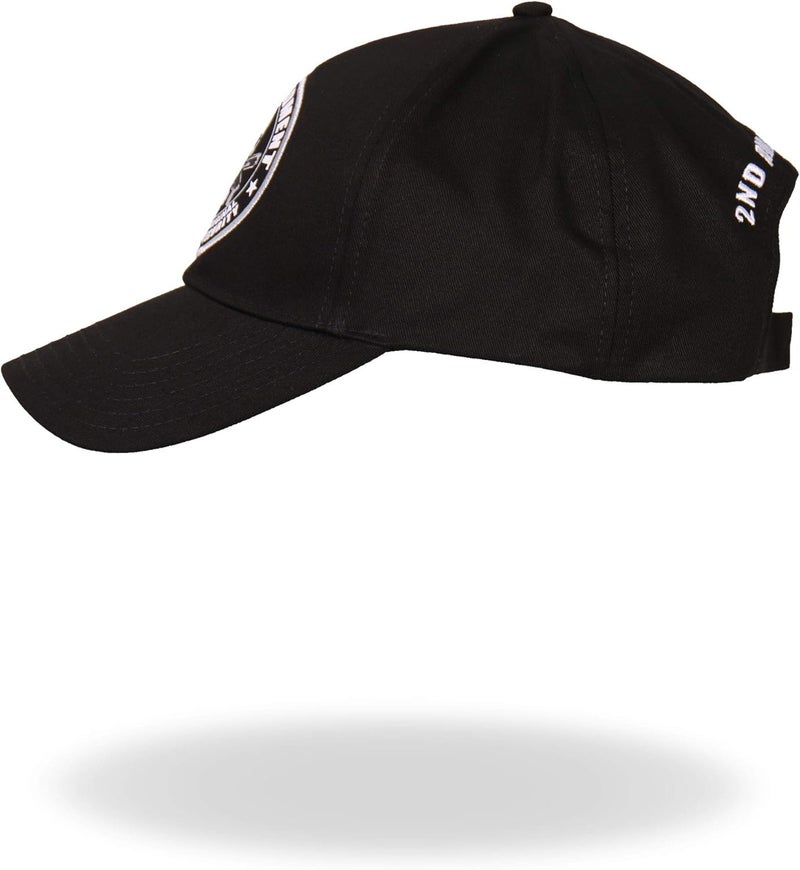 Hot Leathers 2nd Amendment Ball Cap - Black - Image 3
