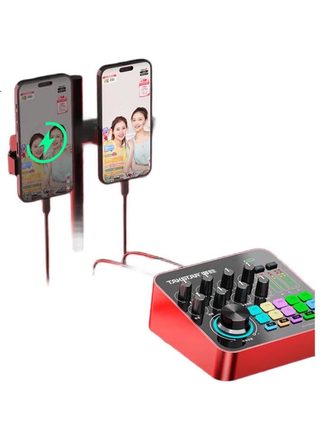 TAKSTAR تاكستار Mx1 برو الجيل الثالث، بطاقة صوت كاريوكي للهواتف المحمولة، مجموعة معدات خارجية محمولة - Image 3