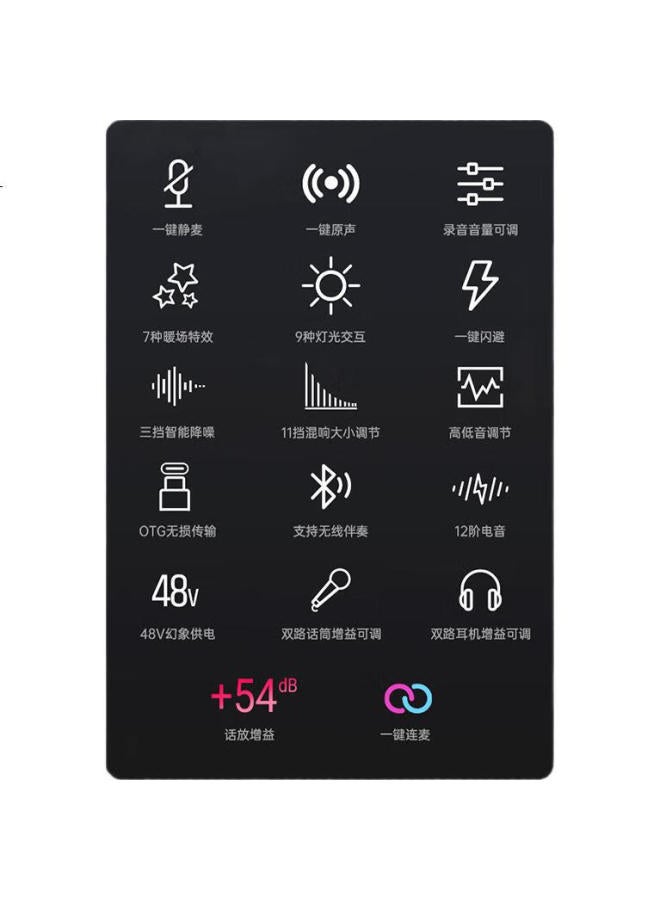 TAKSTAR تاكستار Mx1 برو الجيل الثالث، بطاقة صوت كاريوكي للهواتف المحمولة، مجموعة معدات خارجية محمولة - Image 2