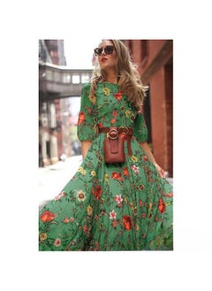 New European And American Women's Printed Bohemian Vacation Printed Dress Dress