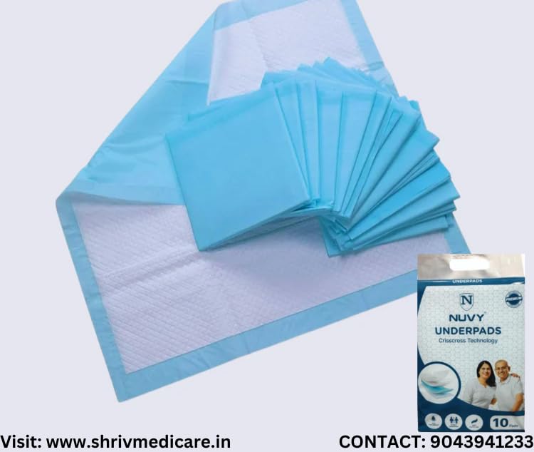 NUVY Adult UNDERPADS Rectangular 60CM X 90CM - Large (Pack of 10 Pieces) - Image 3