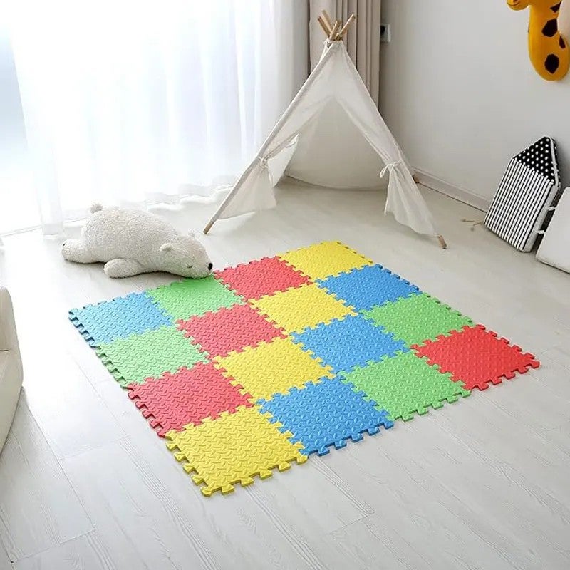 Bluejw بلاط لياقة بدنية من رغوة إيفا بنمط T، 30*30 سم (11.8 × 11.8 إنش) - Image 3