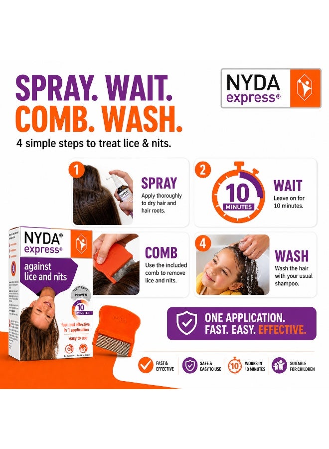 Nyda Express Anti Lice Spray 50ml - Image 5
