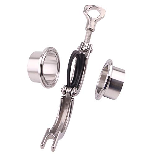 DERNORD Stainless Steel Tri-clamp (Tri-clover Clamp) + 2 Pcs SUS304 Sanitary Pipe Weld Ferrule + FKM Gasket (1.5 Inch OD 38MM) - Image 4