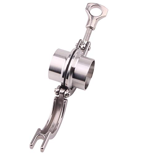 DERNORD Stainless Steel Tri-clamp (Tri-clover Clamp) + 2 Pcs SUS304 Sanitary Pipe Weld Ferrule + FKM Gasket (1.5 Inch OD 38MM) - Image 2