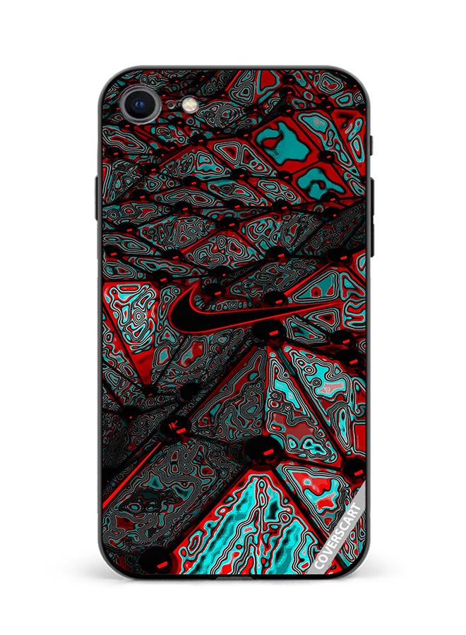 Protective Case Cover For Apple iPhone SE 2020 Nike Design Multicolour
