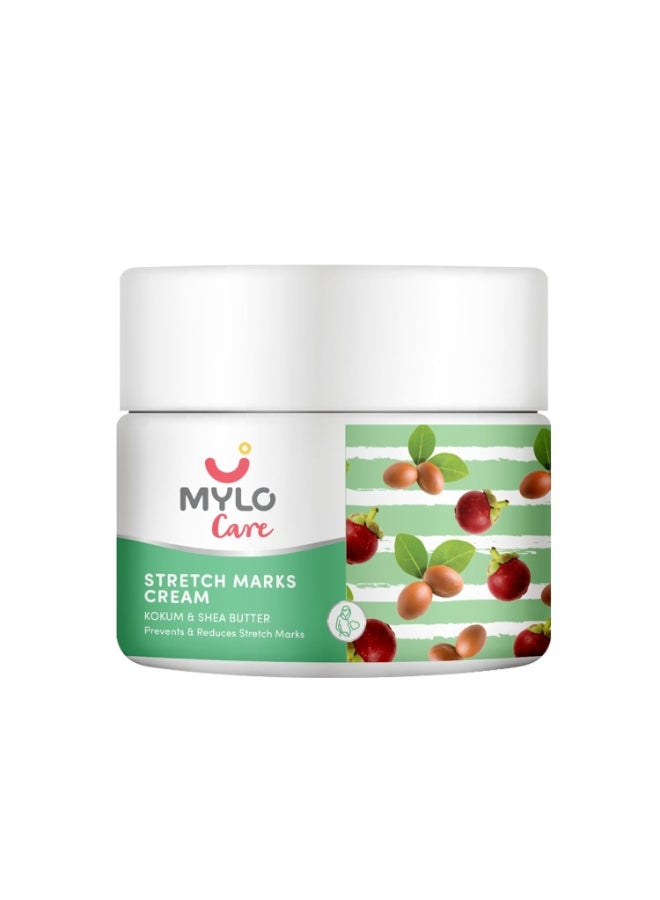 Mylo Care Stretch Marks Cream for Pregnancy with the Goodness of Shea Butter, Saffron, Kokum Butter and Aloe Vera, Australia Certified Toxin Free, No Mineral Oils - 100ml (Pack of 1) - Image 4
