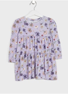 Kids Floral Print Dress