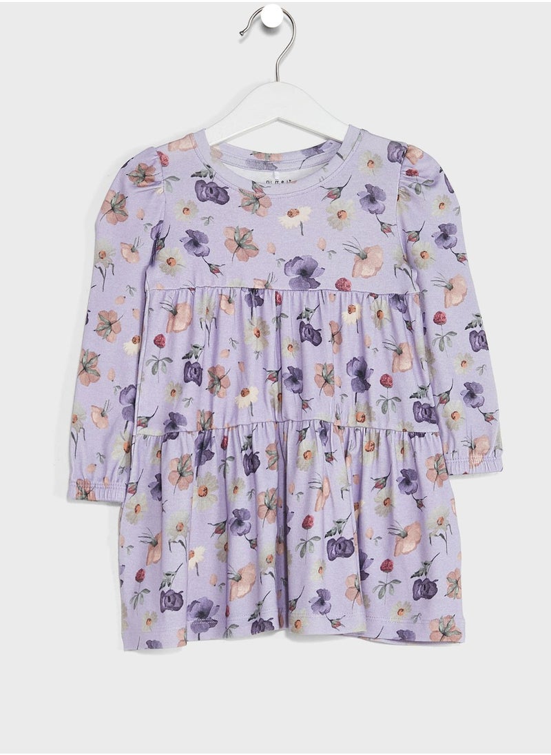 NAME IT - Kids Floral Print Dress - Image 1