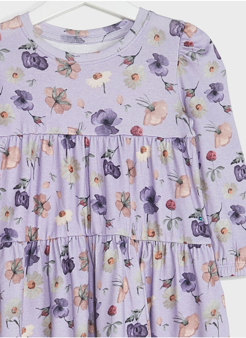 NAME IT - Kids Floral Print Dress - Image 1