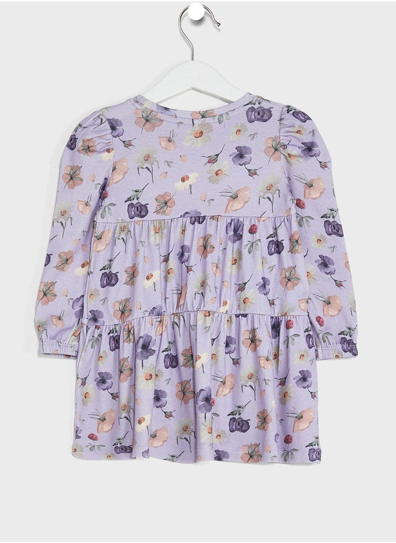 NAME IT - Kids Floral Print Dress - Image 1