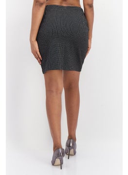 Zero Women Plaid Mini Skirt, Black Combo  - Image 4