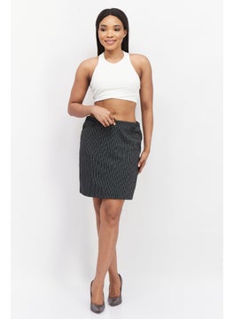 Zero Women Plaid Mini Skirt, Black Combo  - Image 3