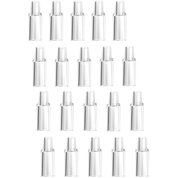 rayihni Alcohol Tester Mouthpieces, 20 Mouthpieces Breathalyzer, Stock Pack Alcohol Tester, Alcohol Tester, Disposable Mouthpiece for Portable Alcohol Tester, Transparent - Image 1