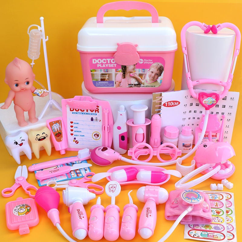 Children's Baby Stethoscope Injection Tool Box Little Doctor Play Nurse Toy Set Girl Boy Play House - Image 5