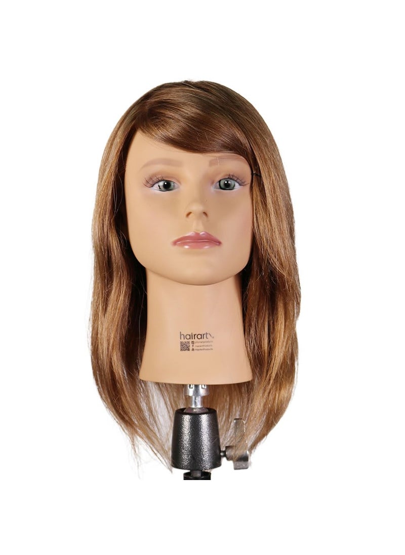 Hair Art - Emma 100 European Hair Mannequin  Light Brown - Image 1