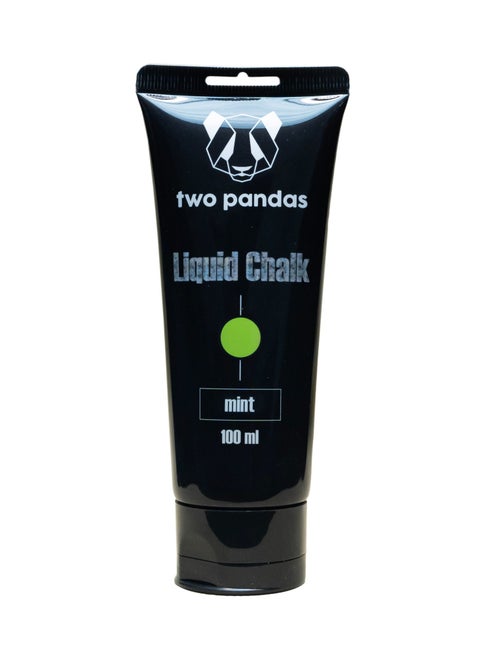 Two Pandas Liquid Chalk (Green Mint Scented) – Quick-Drying Grip Chalk for Rock Climbing, Weightlifting, CrossFit, Calisthenics, Gymnastics, Bouldering – No Mess, Strong Grip Formula-100 ml