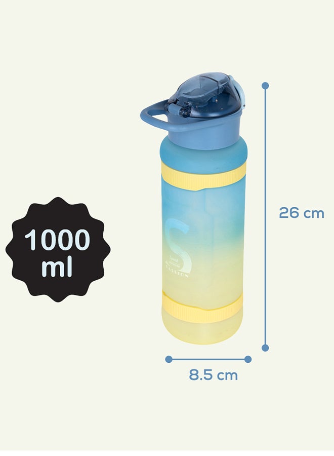 Nova kids زجاجة مياه بقشة 1000 مل - أزرق - Image 5