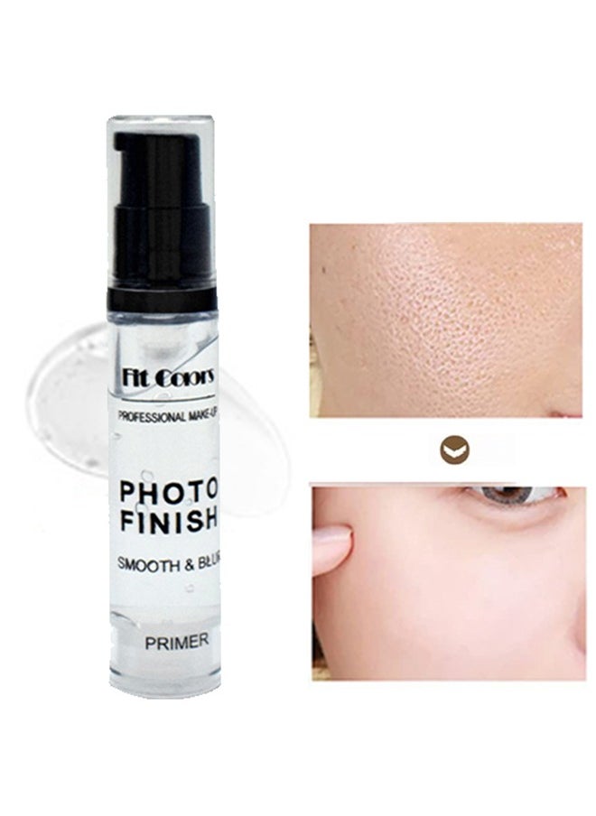 Fit Colors Photo Finish Smooth and Blur-Hydrating ، جل Pre Pre Makeup التمهيدي للمسام ، برايمر قوي ، كريم عزل المسام Shrink Concealer Cream المسام غير المرئية ، ترطيب دائم لتوحيد لون البشرة لجميع مكياج الوجه الت  - Image 2