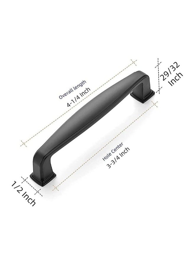 Cabinet Handles 2 Pack Solid Kitchen Cabinet Handles Matte Cabinet Pulls Drawer Pulls Kitchen Cabinet Hardware Handles for Cabinets Cupboard Drawer Handles Black  - Image 2