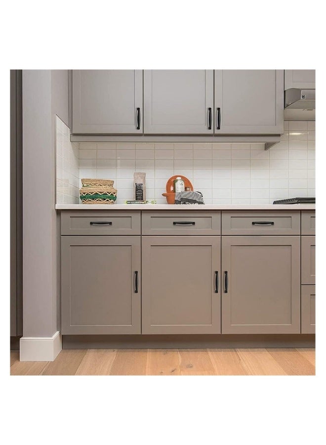Cabinet Handles 2 Pack Solid Kitchen Cabinet Handles Matte Cabinet Pulls Drawer Pulls Kitchen Cabinet Hardware Handles for Cabinets Cupboard Drawer Handles Black  - Image 4