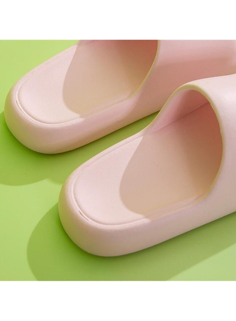 نعال الحمام الداخلي المقعر السميك/اللون الوردي الصيفي - Image 3