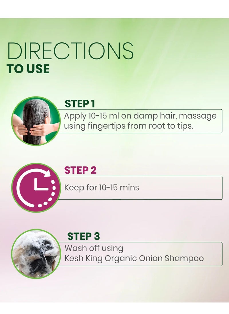 Kesh King Kesh King Organic Onion Hair Mask With Curry Leaves - 200ml  - Image 3