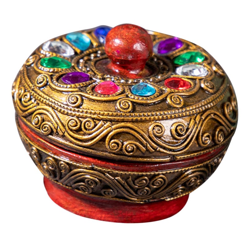 Elegant Floral Jewelry Box Desktop Organizer For Necklaces Earrings And Delicate Items - Image 2