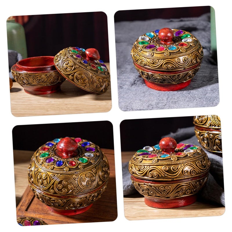 Elegant Floral Jewelry Box Desktop Organizer For Necklaces Earrings And Delicate Items - Image 4