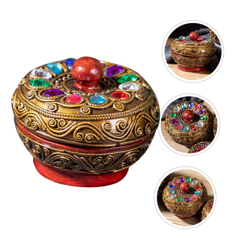 Elegant Floral Jewelry Box Desktop Organizer For Necklaces Earrings And Delicate Items - Image 5