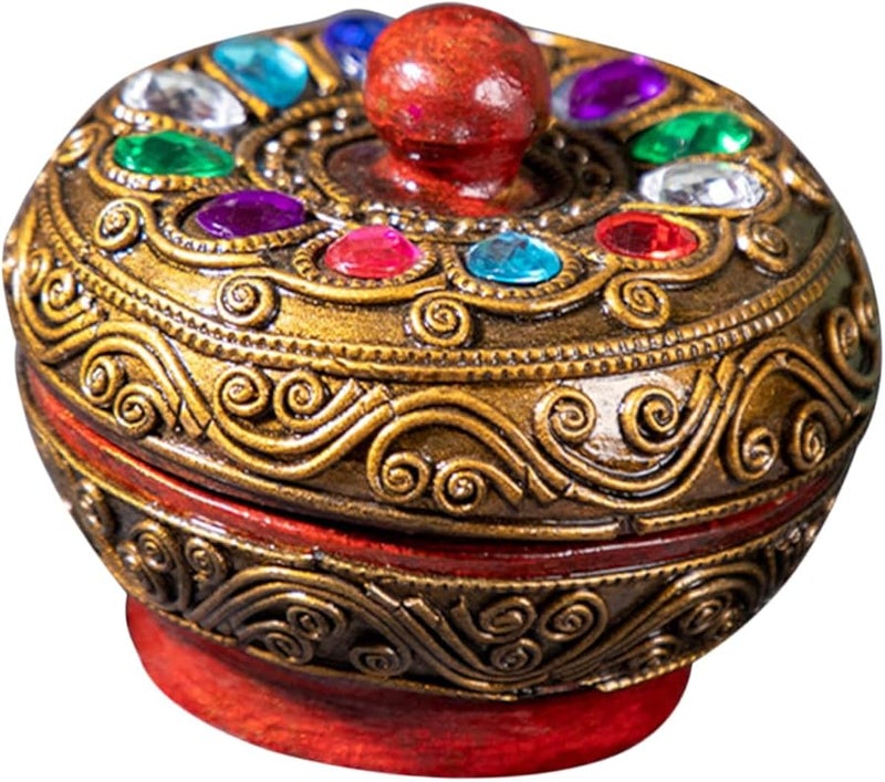 Elegant Floral Jewelry Box Desktop Organizer For Necklaces Earrings And Delicate Items - Image 1