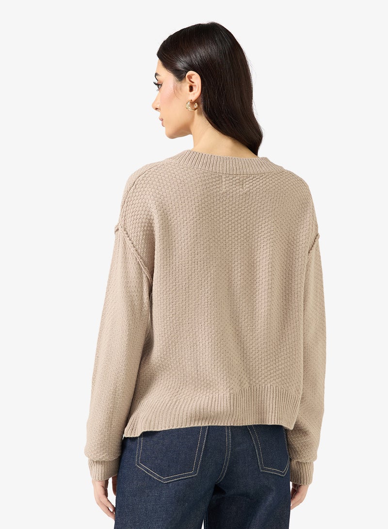 ايلا كارديجان محبوك بأزرار - Image 2