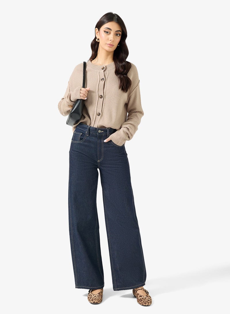 ELLA Button Down Knit Cardigan - Image 4