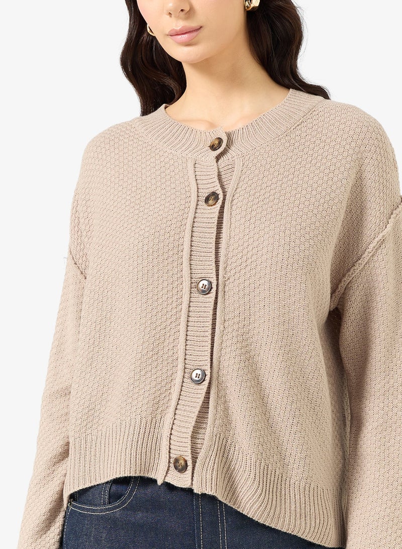 ELLA Button Down Knit Cardigan - Image 3