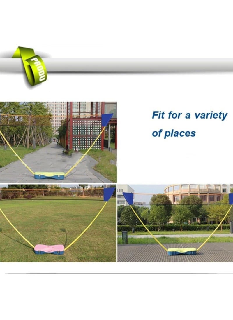 founder - Badminton Set, Badminton Sets for Backyards, Portable Badminton Net Set with 2 Badminton Rackets 2 Shuttlecocks,10x5ft Net, Storage Base, Easy Setup for Backyard Combo Complete Badminton Set - Image 1