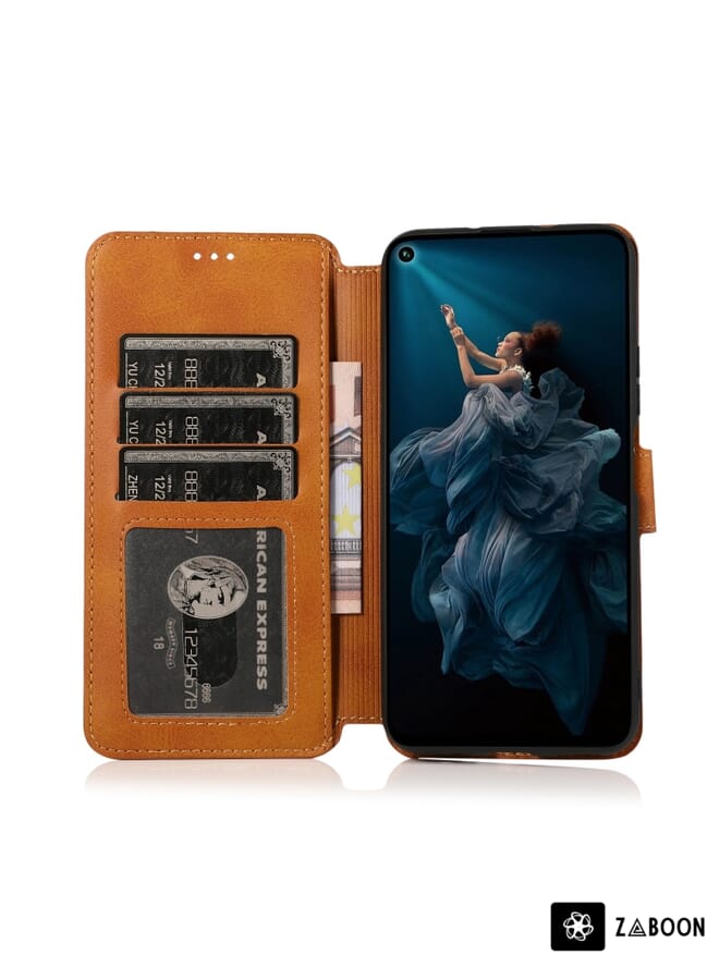 Zaboon Protective Case For Honor 20 Pro Shockproof PU + TPU Leather - Image 4