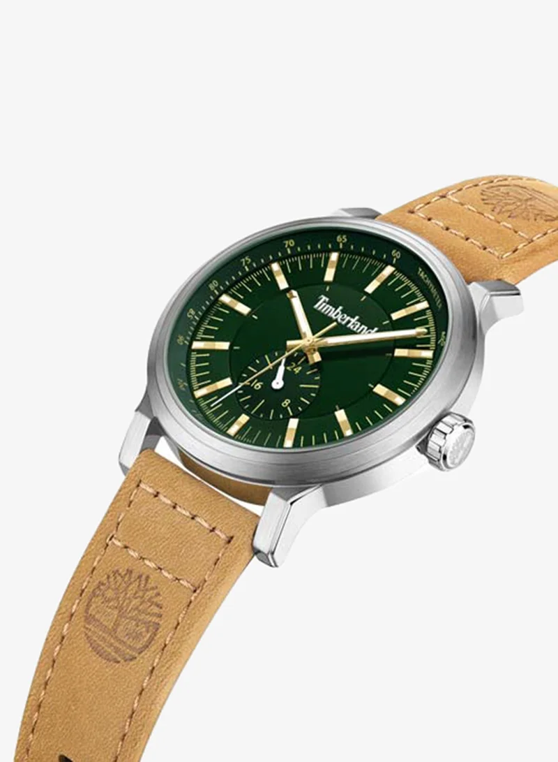 تمبرلاند Discoll Green Dial Leather Strap Multifunction Watch for Men